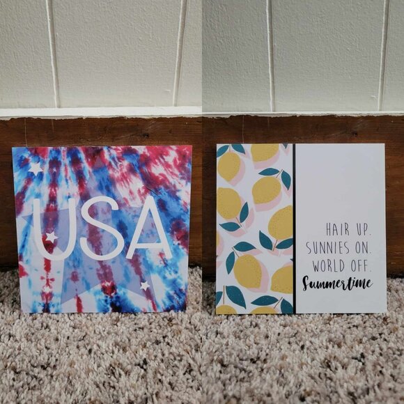 Holiday Decor Reversible Signs - Picture 4 of 7